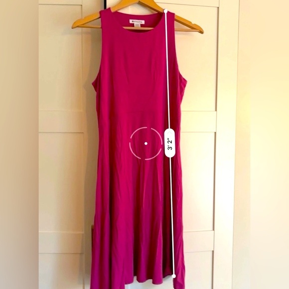 Athleta Santorini Thera Sleeveless Halter A-Line Dress Size Medium Tall in Pink - Picture 6 of 6